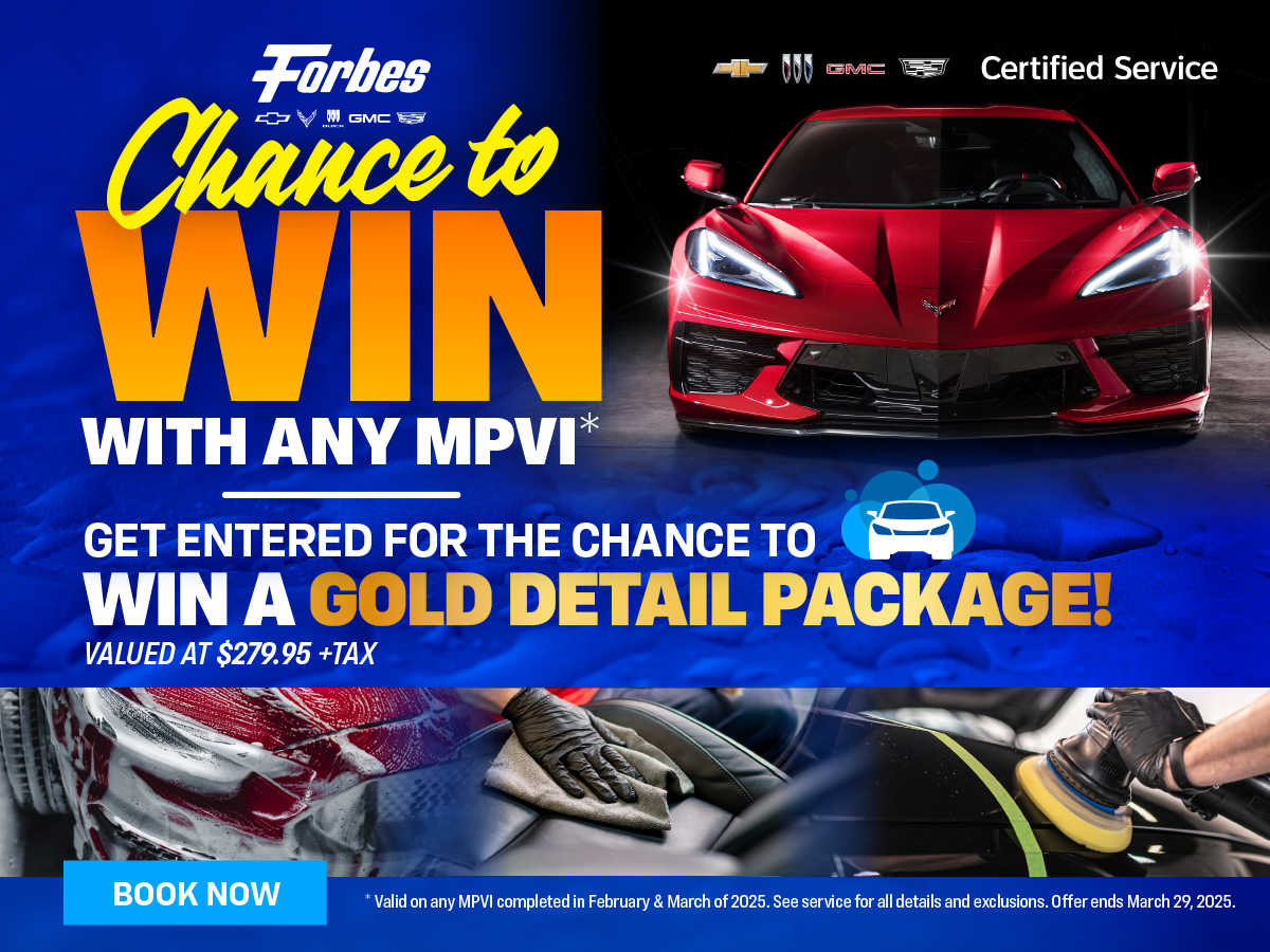 Chance To Win A Free Detail Package W An MPVI - Feb & Mar 2025 Special Offer